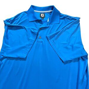 FootJoy Set of 3 Men's Golf Polo Shirts Size Large Royal Blue, Blue Stripe and G